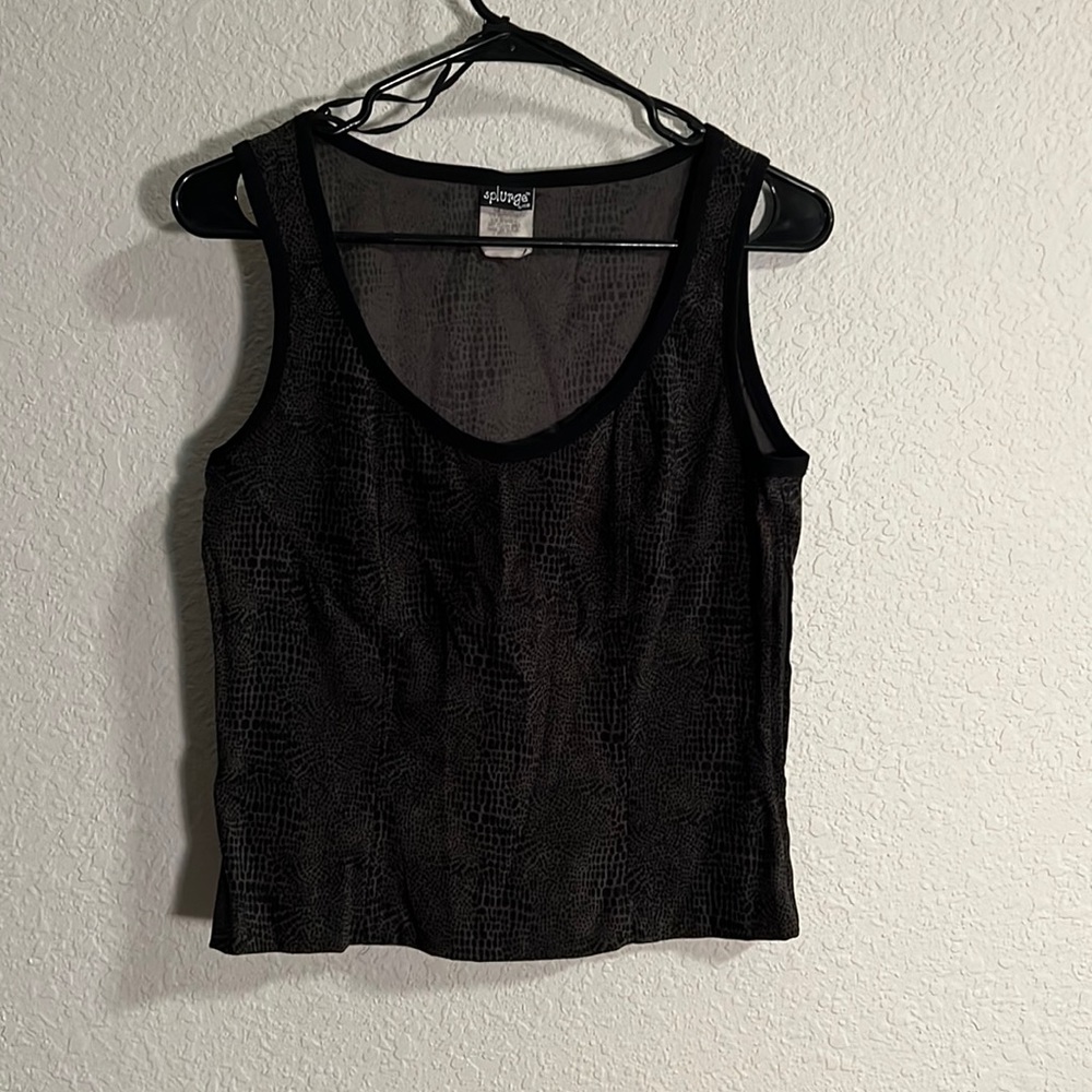 Splurge by ISB patterned sleeveless top, size 13.